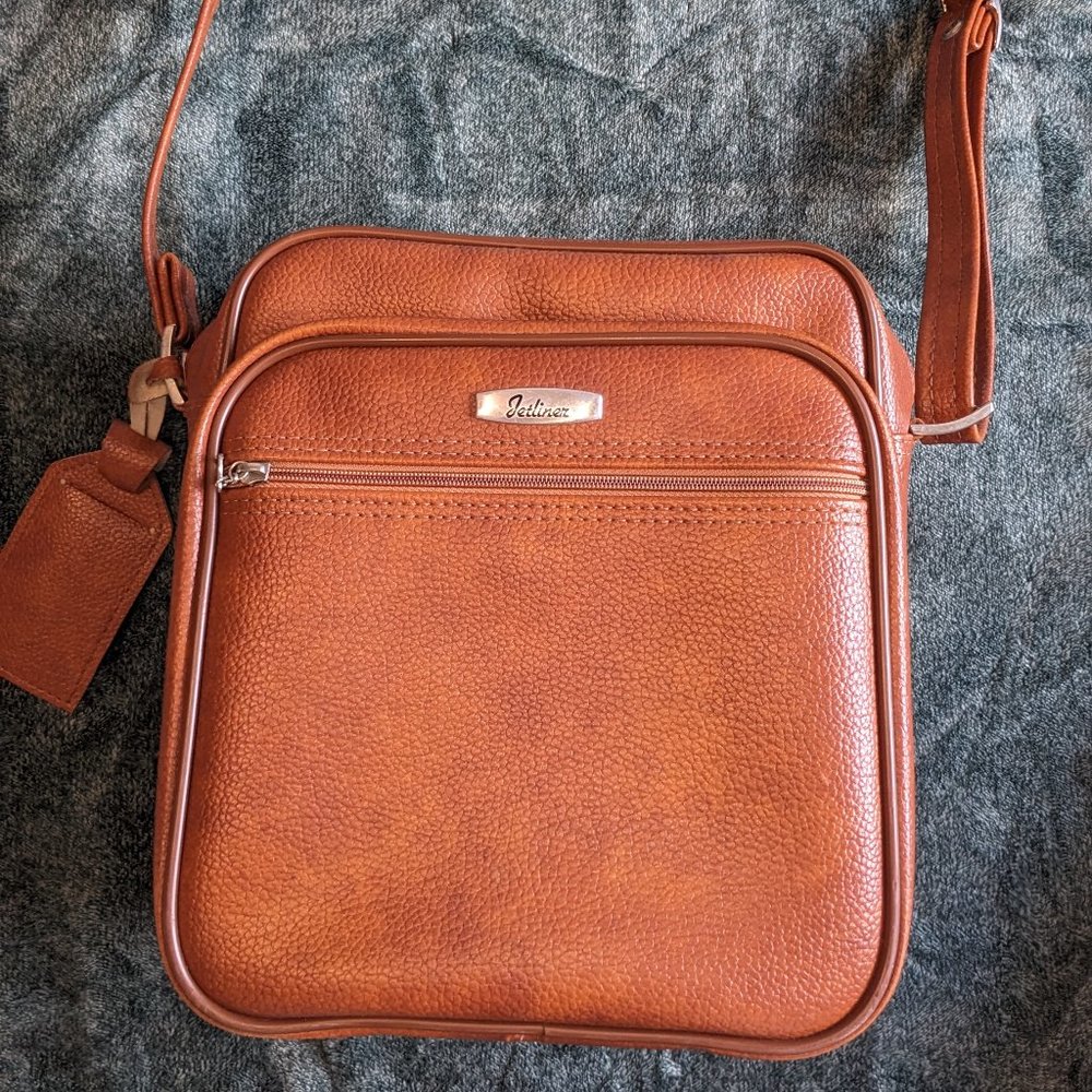 Vintage Leather Jetliner Bag